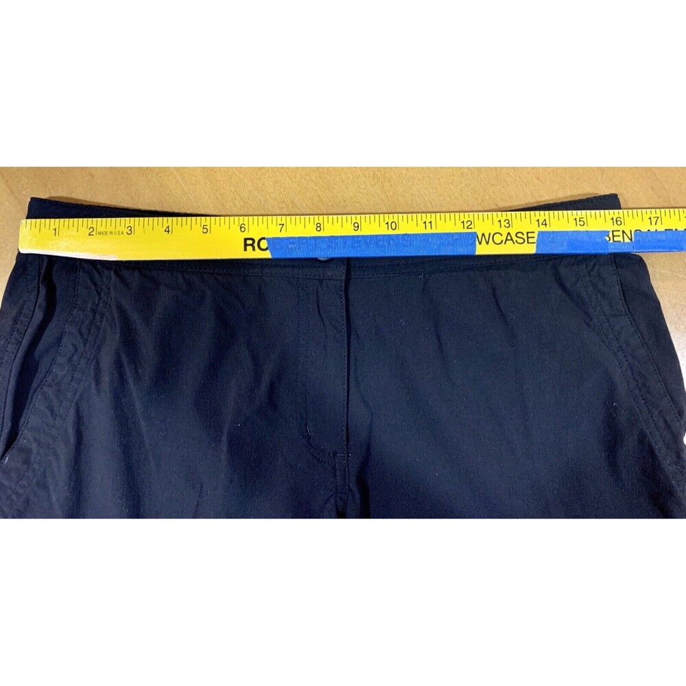 L.L. Bean Shorts Womens Size 10 Black Comfort Trail Water-Repellent Nylon UPF 50 - Picture 4 of 7
